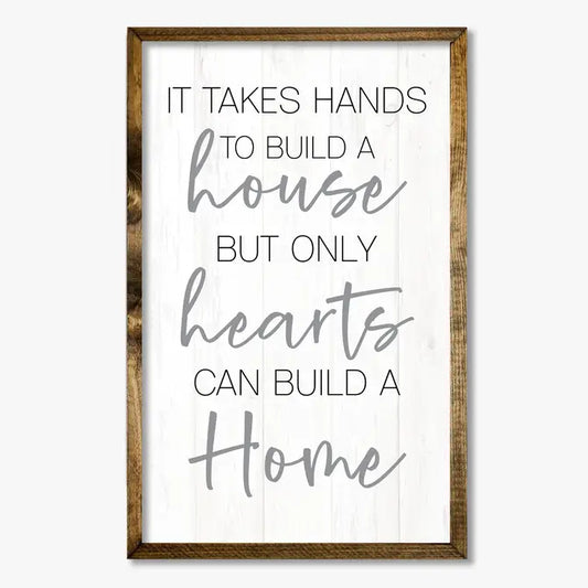 TIMBERLAND FRAME HOUSE HEARTS HOME (WHITE)