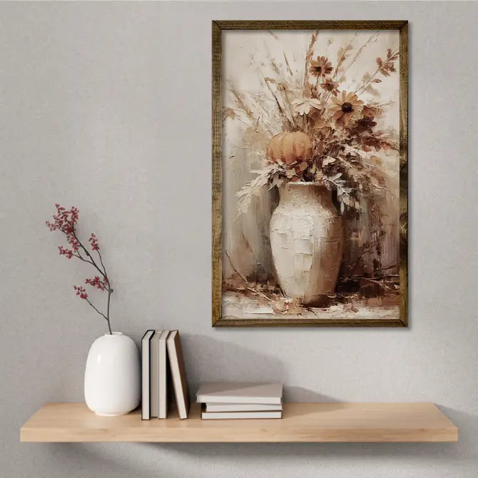 TIMBERLAND FRAME FALL FLOWERS IN A VASE