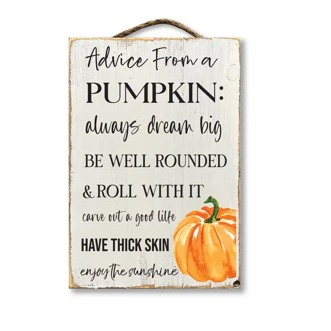 ADVICE FROM A PUMPKIN