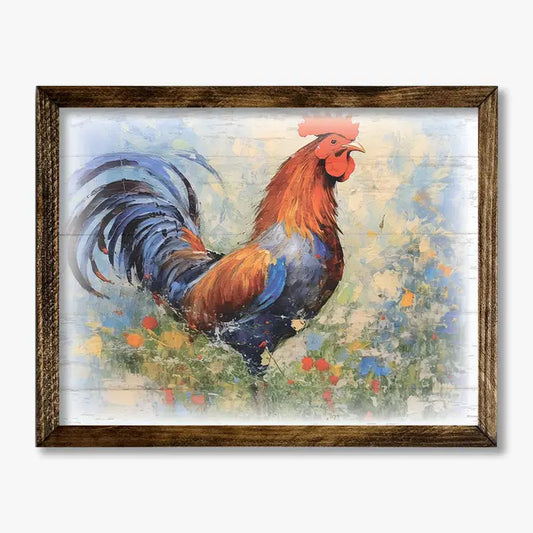 TIMBERLAND FRAME PAINTED ROOSTER