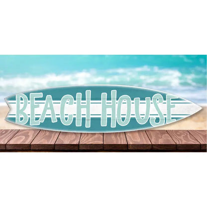 SURF BOARD WALL ACCENT BEACH HOUSE (DARK TEAL)