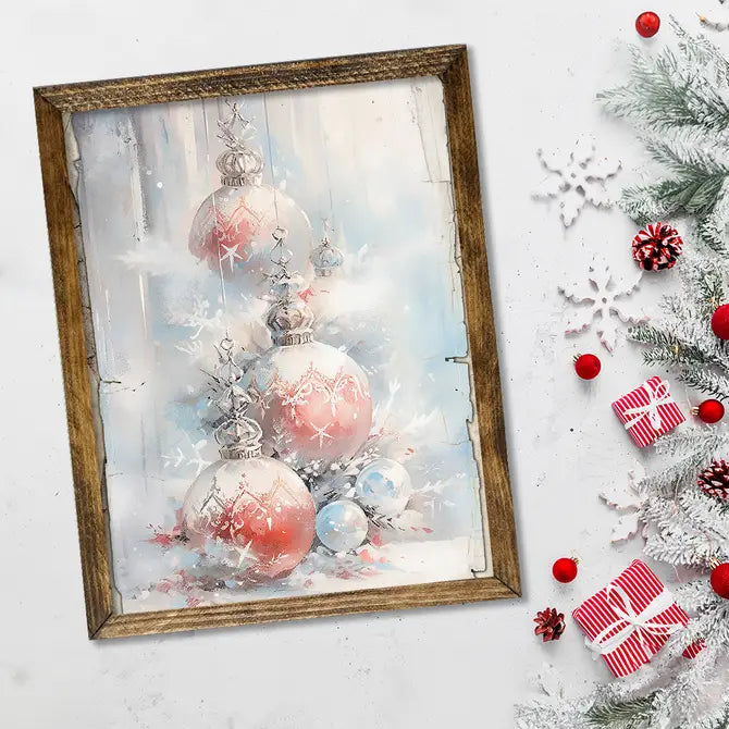 TIMBERLAND FRAME PINK ORNAMENTS