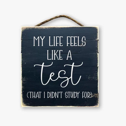 My Life Feels Like A Test That I Didn't Study For