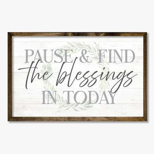 TIMBERLAND FRAME PAUSE & FIND THE BLESSINGS IN TODAY