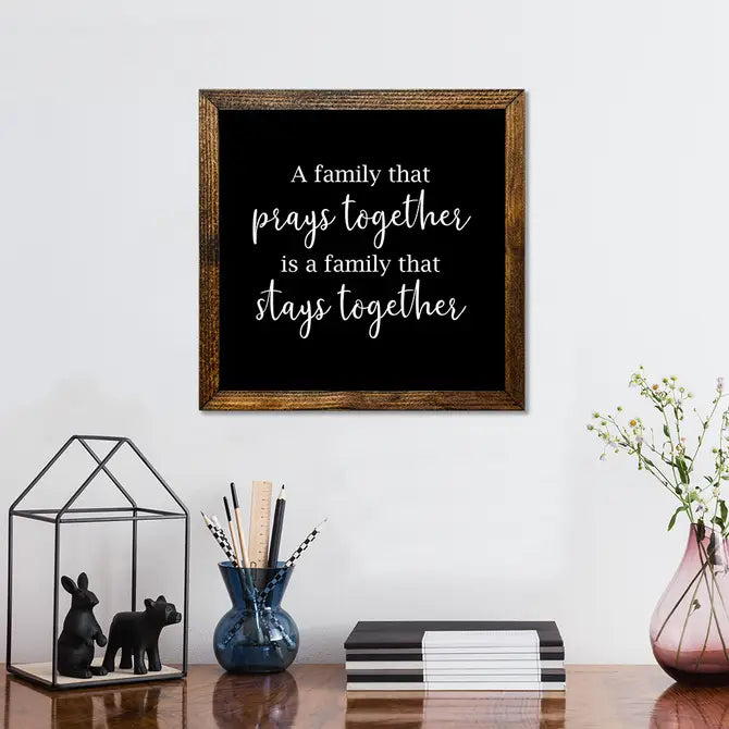 TIMBERLAND FRAME A FAMILY THAT PRAYS TOGETHER