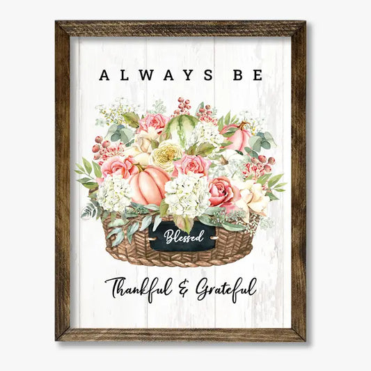 TIMBERLAND FRAME ALWAYS BE GRATEFUL & THANKFUL