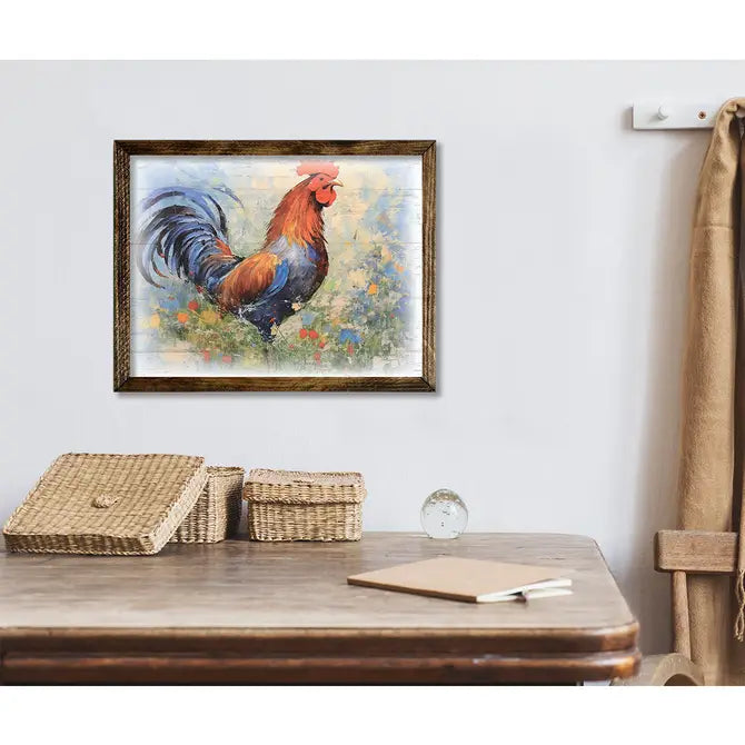 TIMBERLAND FRAME PAINTED ROOSTER