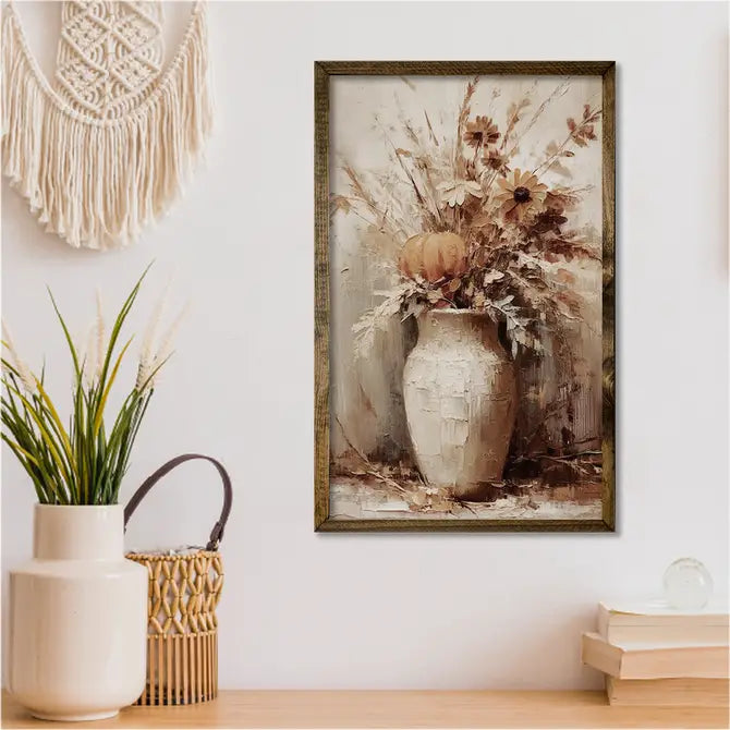 TIMBERLAND FRAME FALL FLOWERS IN A VASE