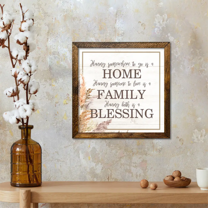 TIMBERLAND FRAME BOHO HOME FAMILY BLESSING