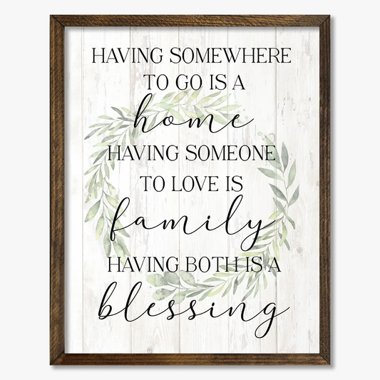 TIMBERLAND FRAME HOME FAMILY BLESSING