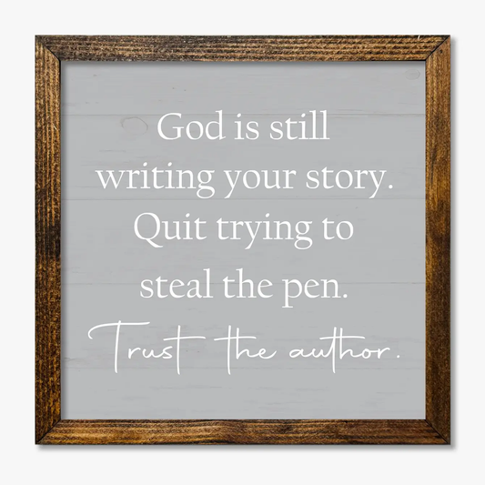 TIMBERLAND FRAME GOD IS STILL WRITING YOUR STORY (GRAY)