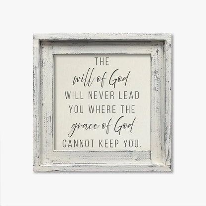 FRAMED CANVAS THE WILL OF GOD