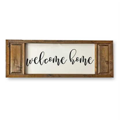 FRAMED CANVAS WELCOME HOME