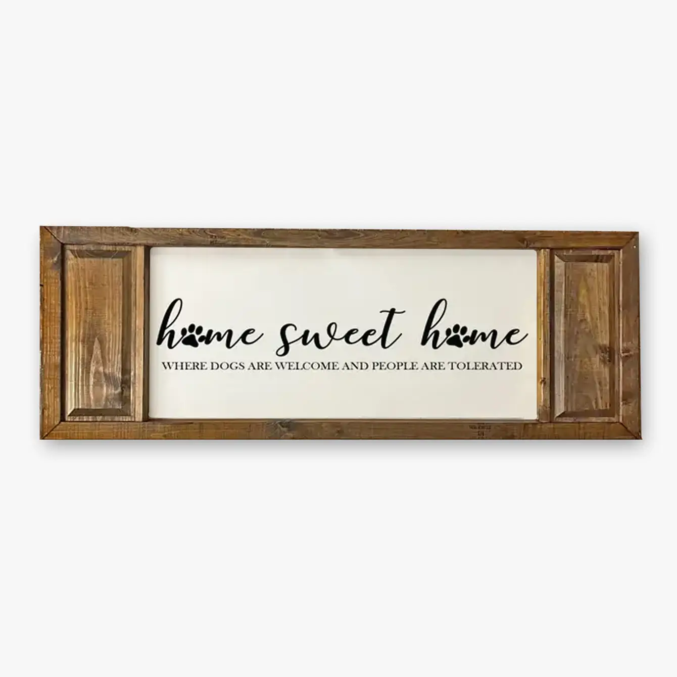 FRAMED CANVAS HOME SWEET HOME DOG PAW