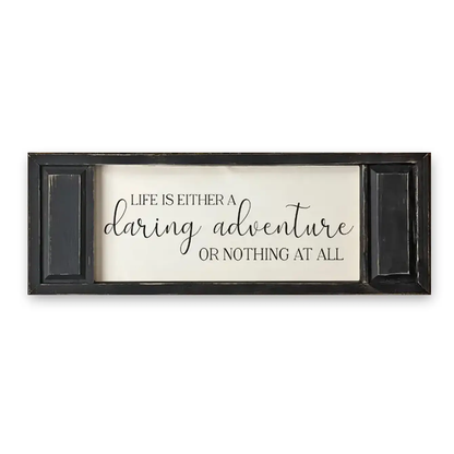 FRAMED CANVAS LIFE IS A DARING ADVENTURE