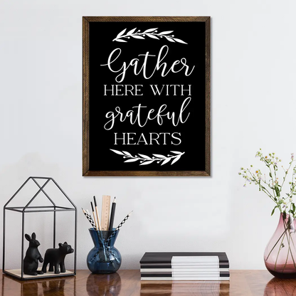 TIMBERLAND FRAME GATHER HERE WITH GRATEFUL HEARTS
