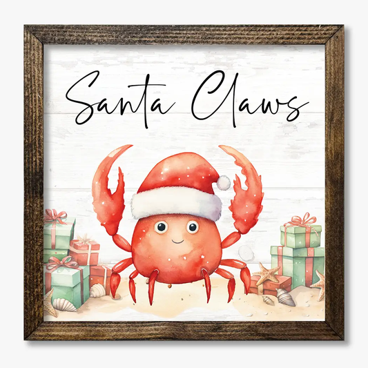 TIMBERLAND FRAME SANTA CLAUS CRAB WITH CHRISTMAS HAT