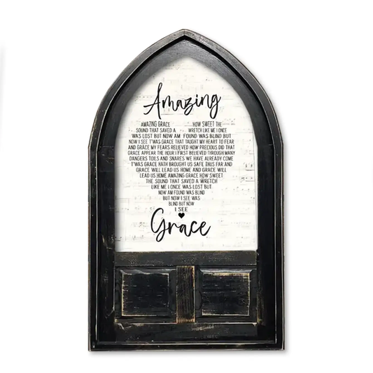 Small Arched Framed Amazing Grace