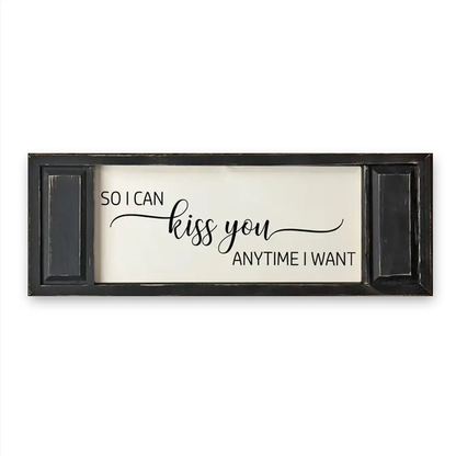 FRAMED CANVAS KISS YOU ANYTIME