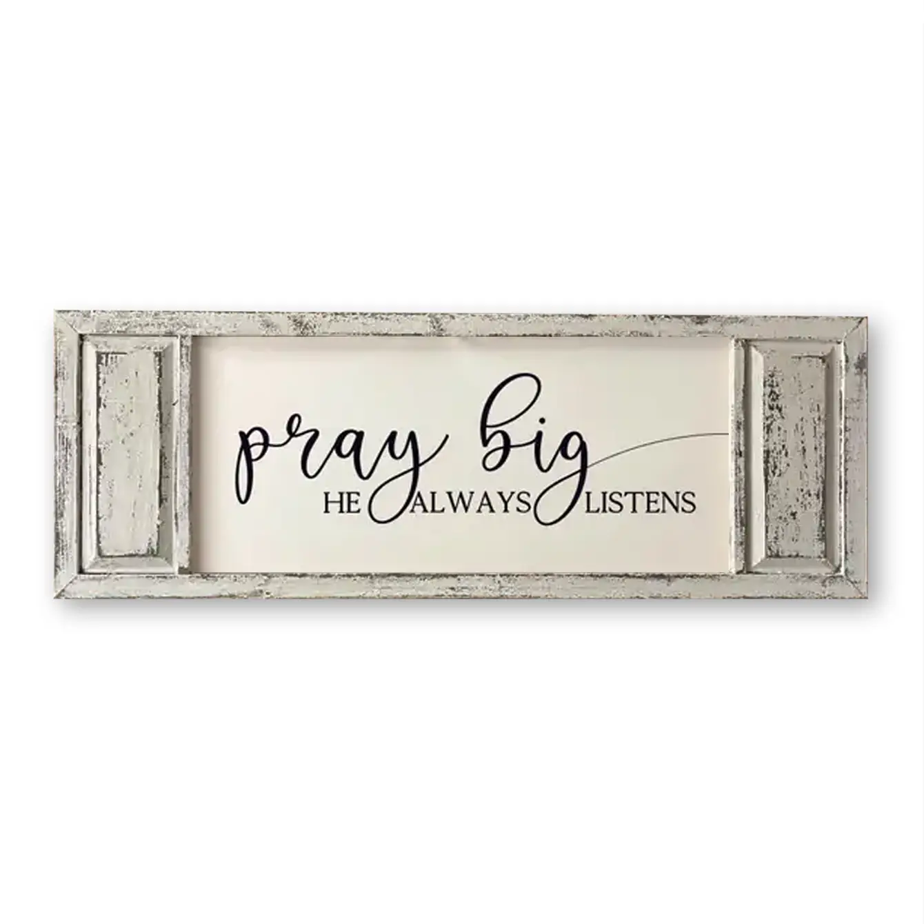 FRAMED CANVAS PRAY BIG