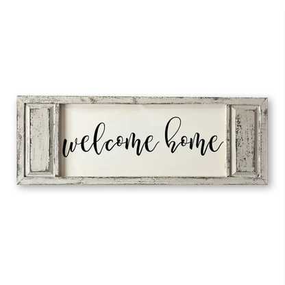 FRAMED CANVAS WELCOME HOME