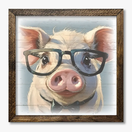 TIMBERLAND FRAME BOY PIG WITH GLASSES