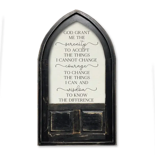 Small Arched Framed Serenity Prayer