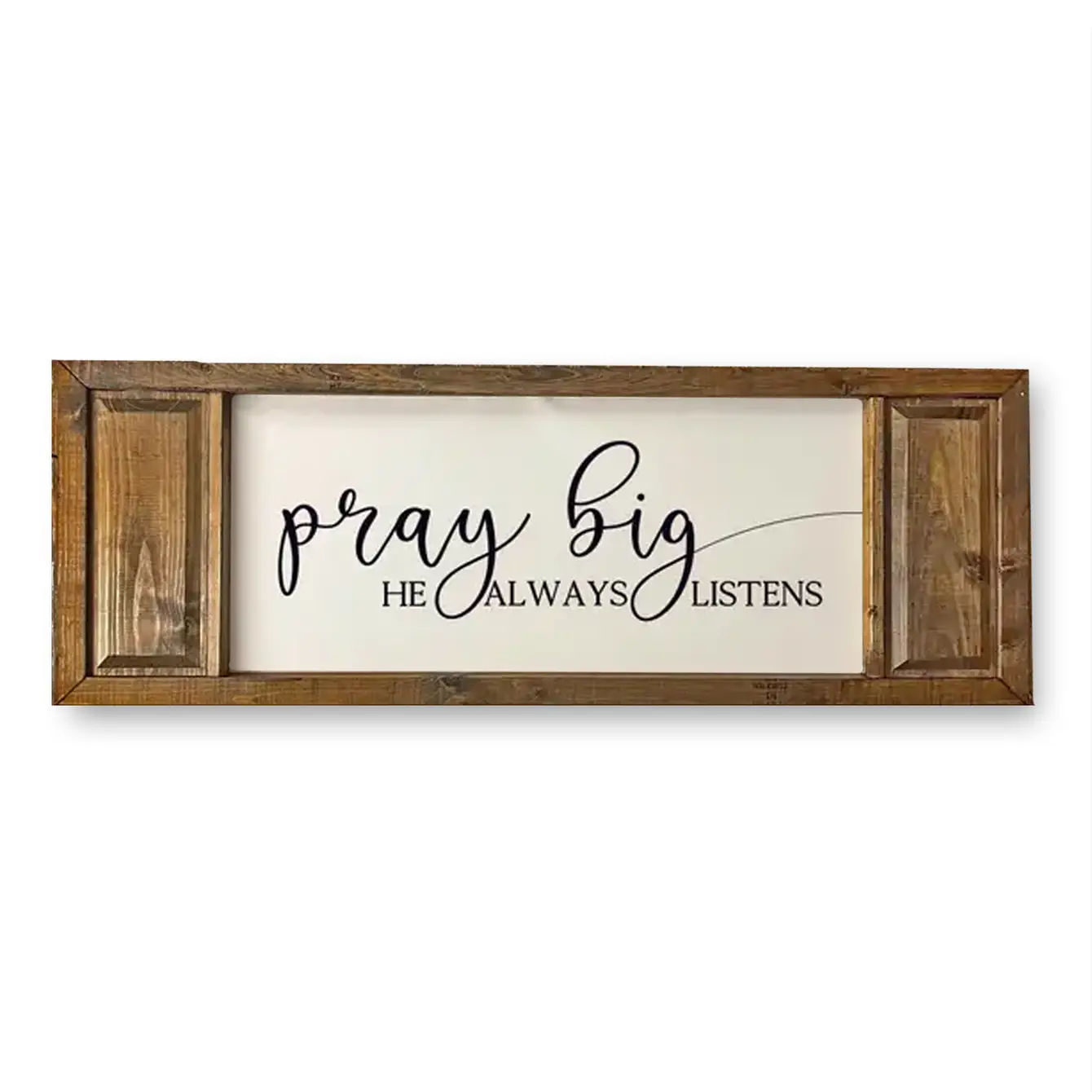 FRAMED CANVAS PRAY BIG