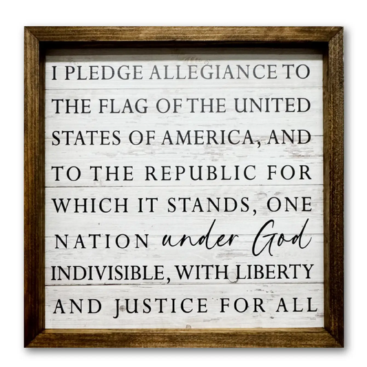 TIMBERLAND FRAME PLEDGE OF ALLEGIANCE WHITEWASH