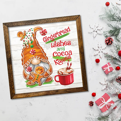 TIMBERLAND FRAME GINGERBREAD WISHES AND COCOA KISSES