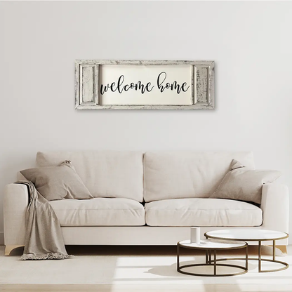 FRAMED CANVAS WELCOME HOME