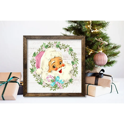 TIMBERLAND PINK SANTA FACE WREATH