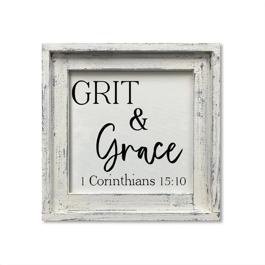 FRAMED CANVAS GRIT AND GRACE