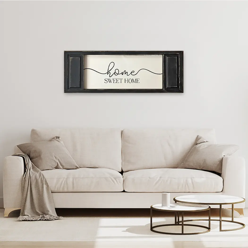 FRAMED CANVAS HOME SWEET HOME