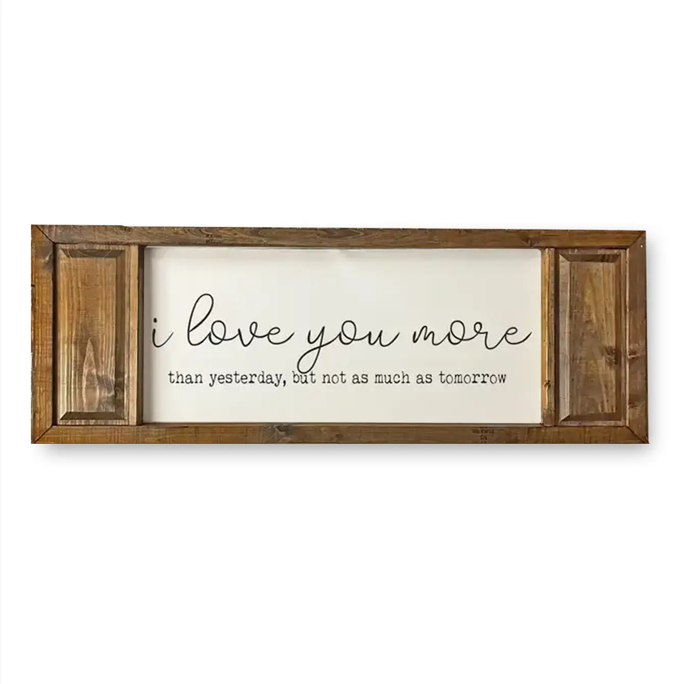 FRAMED CANVAS I LOVE YOU MORE