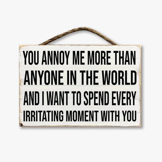 You Annoy Me More Than Anyone In The World...