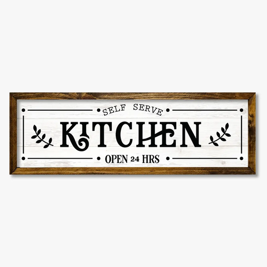 TIMBERLAND FRAME KITCHEN OPEN 24/7