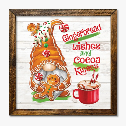 TIMBERLAND FRAME GINGERBREAD WISHES AND COCOA KISSES