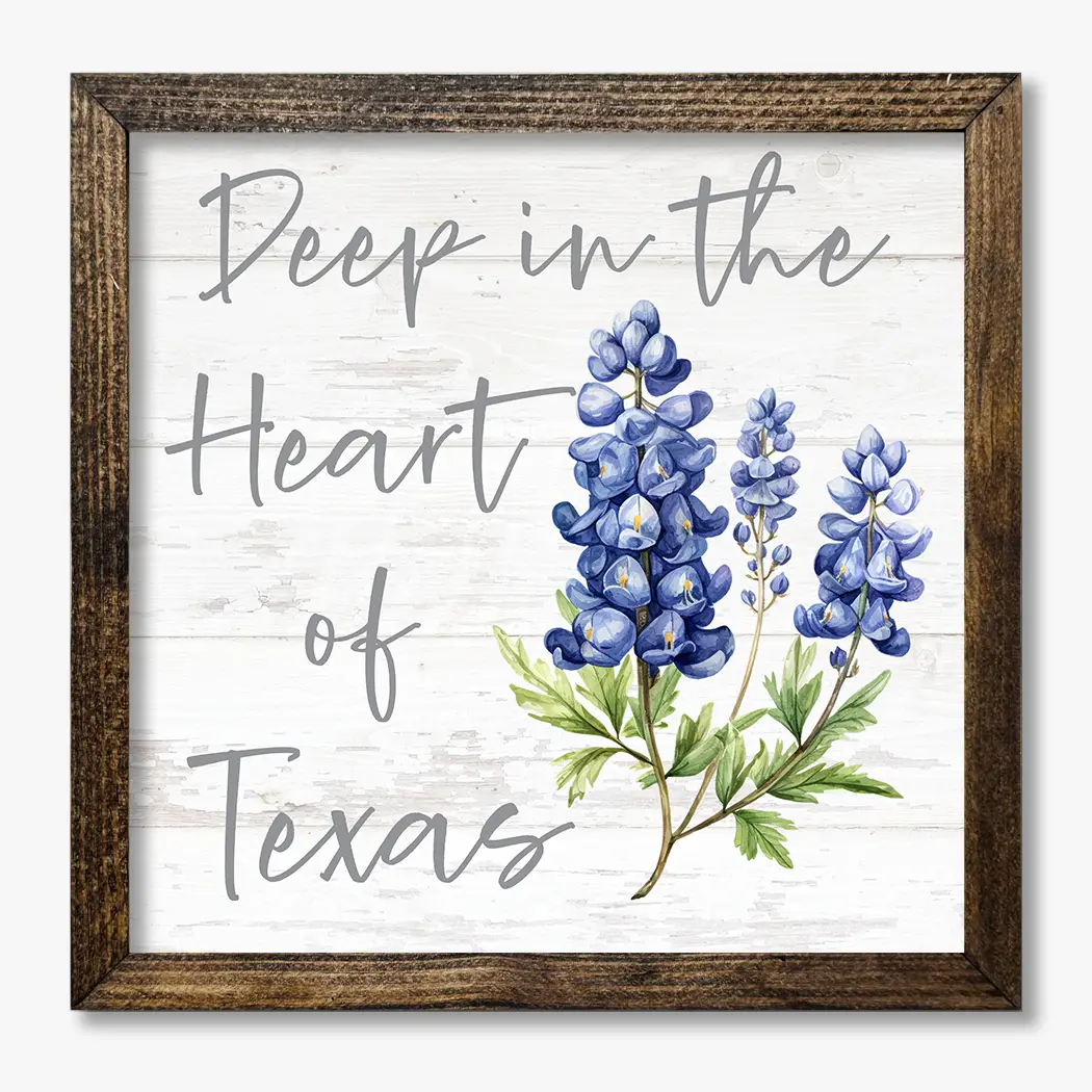 TIMBERLAND FRAME BLUEBONNET DEEP IN THE HEART OF TEXAS